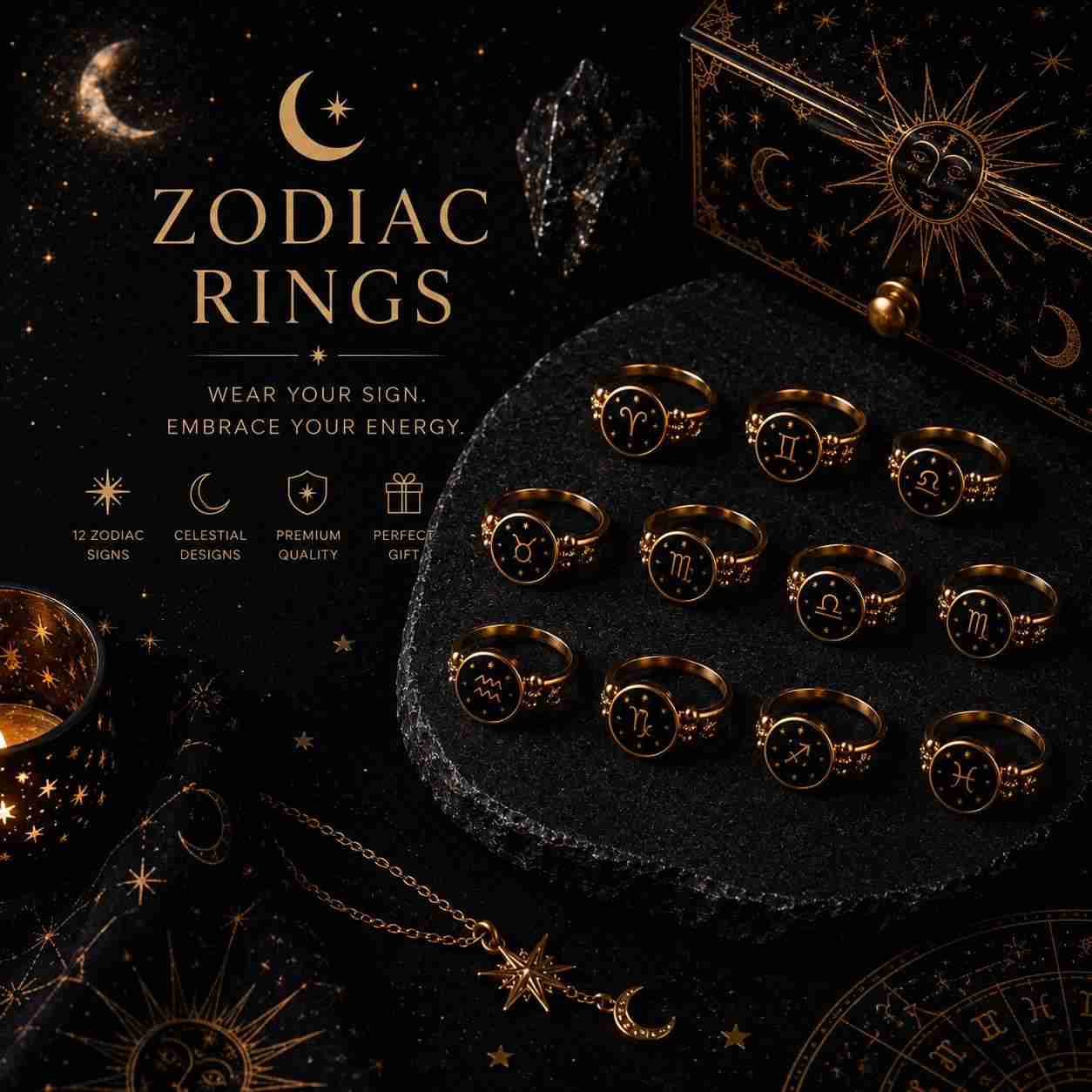 Zodiac Rings