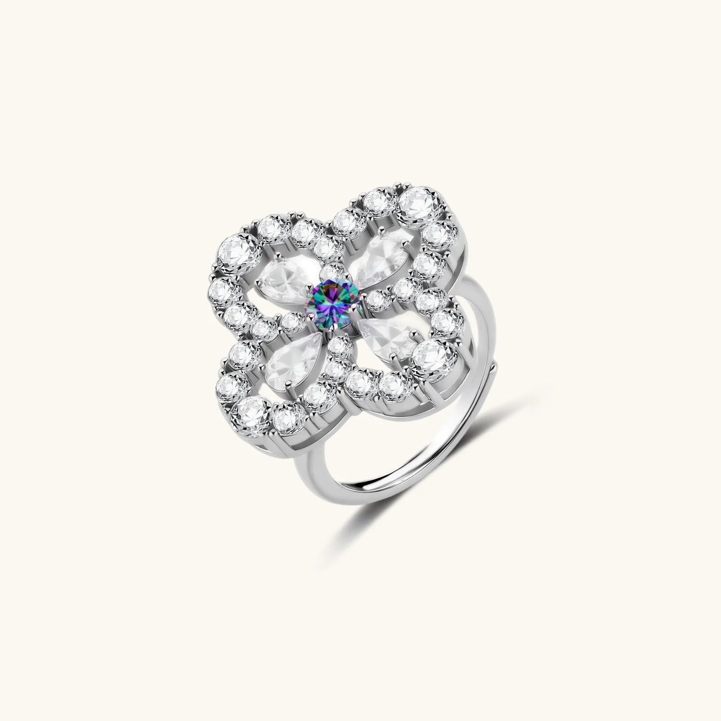 Lucky Clover Moissanite Set by Mystic Haven Jewelry