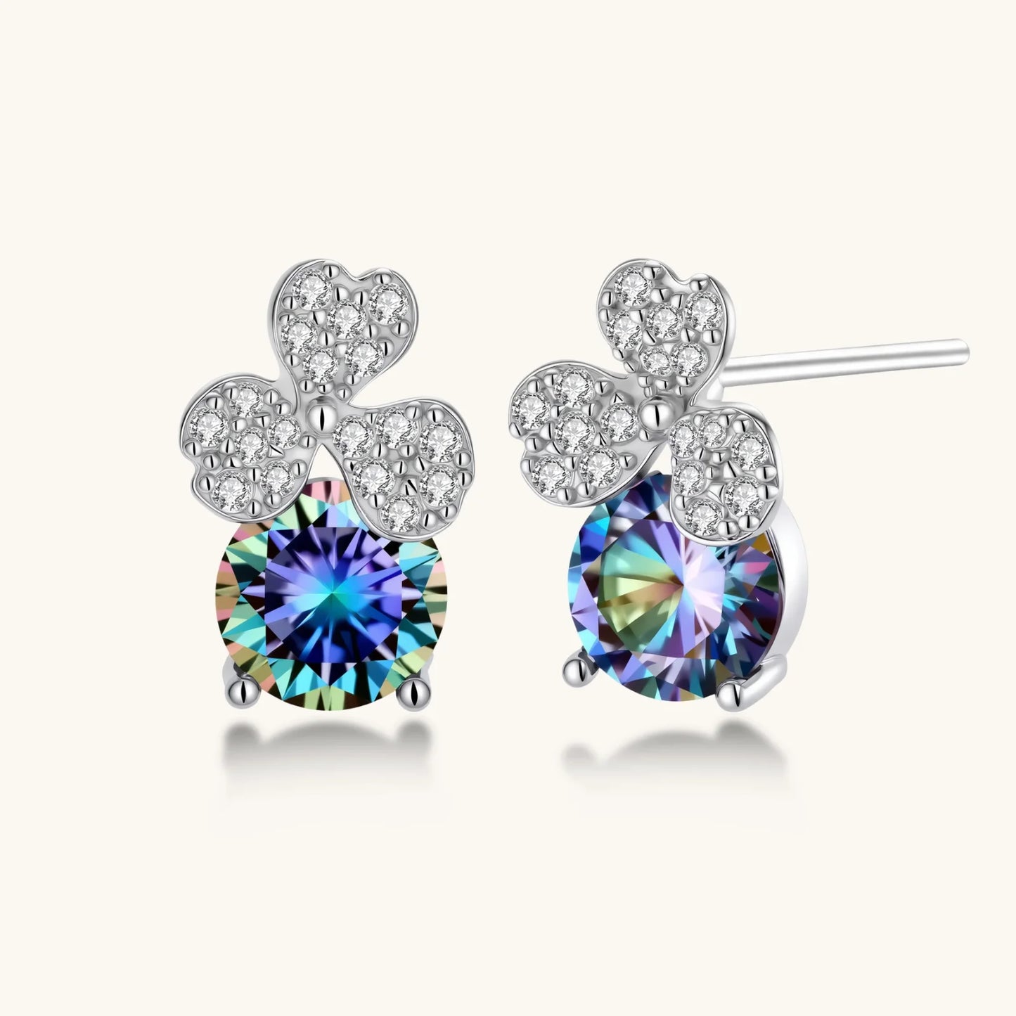Lucky Clover Moissanite Set by Mystic Haven Jewelry