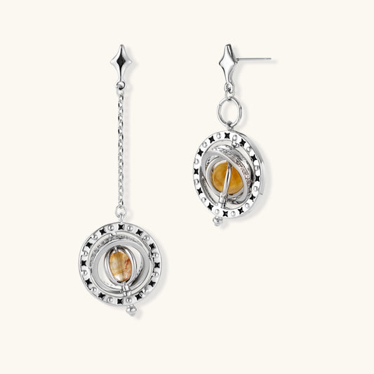Orbital Asymmetric Earrings by Mystic Haven Jewelry