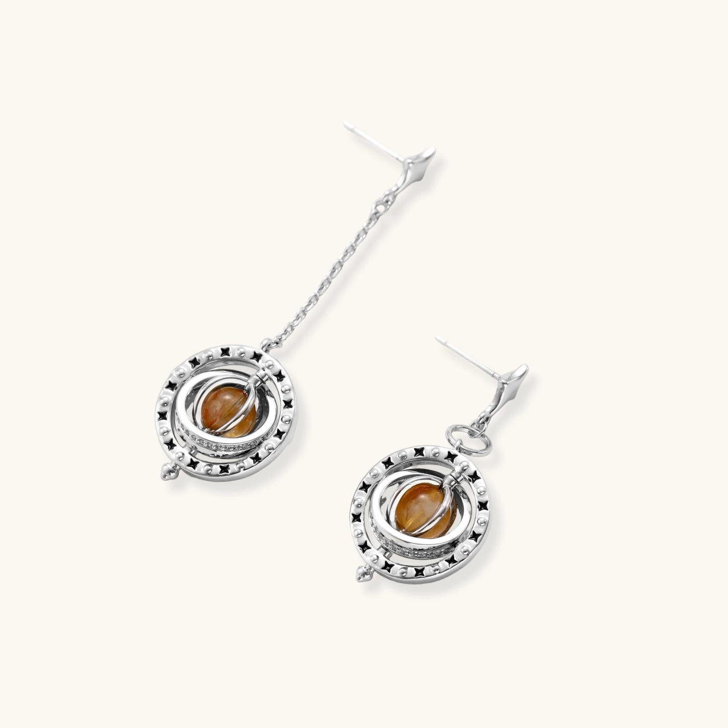 Orbital Asymmetric Earrings by Mystic Haven Jewelry