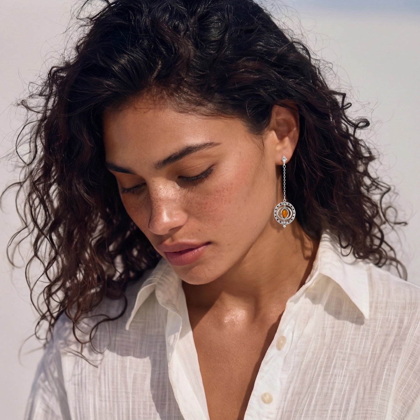 Orbital Asymmetric Earrings by Mystic Haven Jewelry