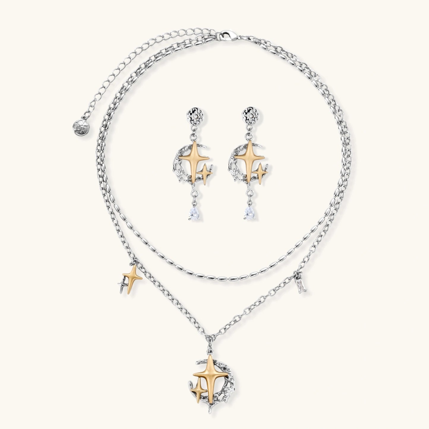 Celestial Star Moon Set by Mystic Haven Jewelry