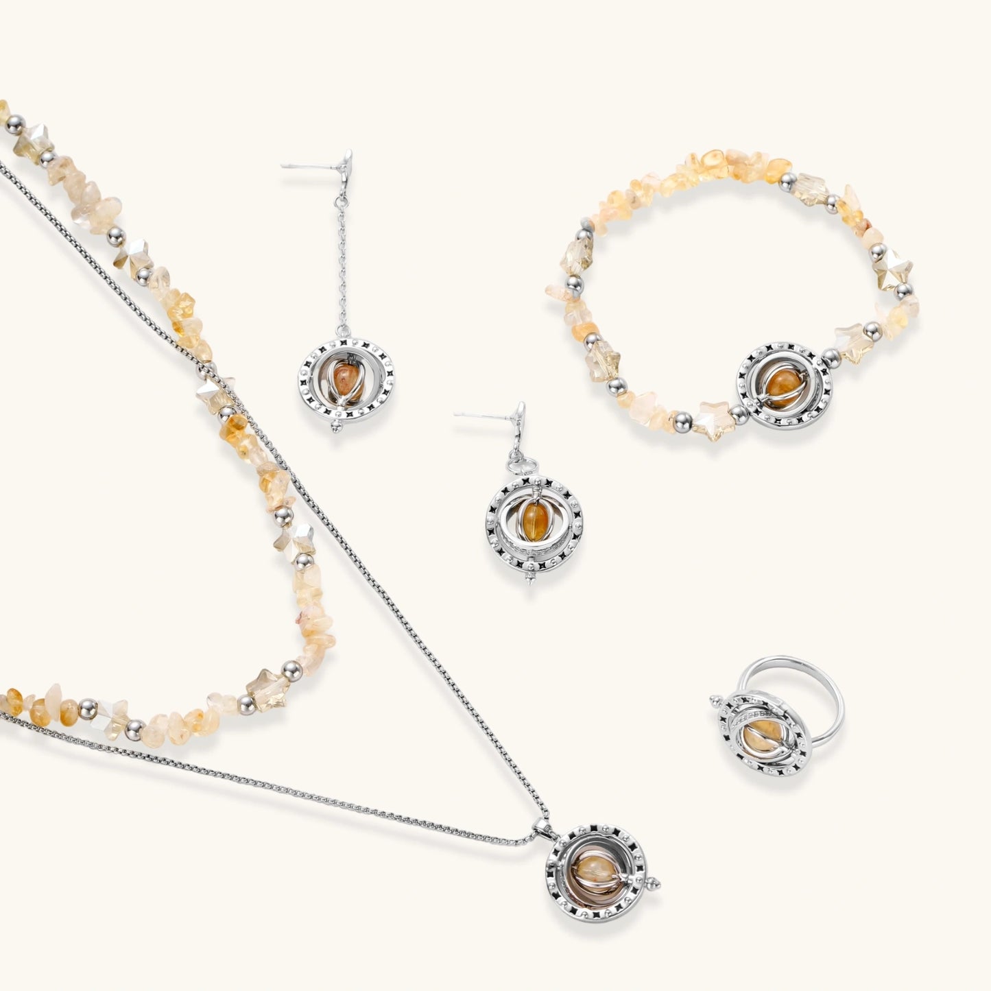 Cosmic Citrine Jewelry Set by Mystic Haven Jewelry