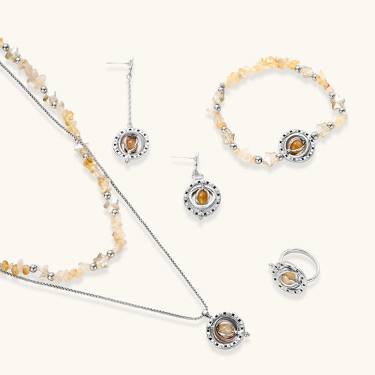 Cosmic Citrine Jewelry Set by Mystic Haven Jewelry