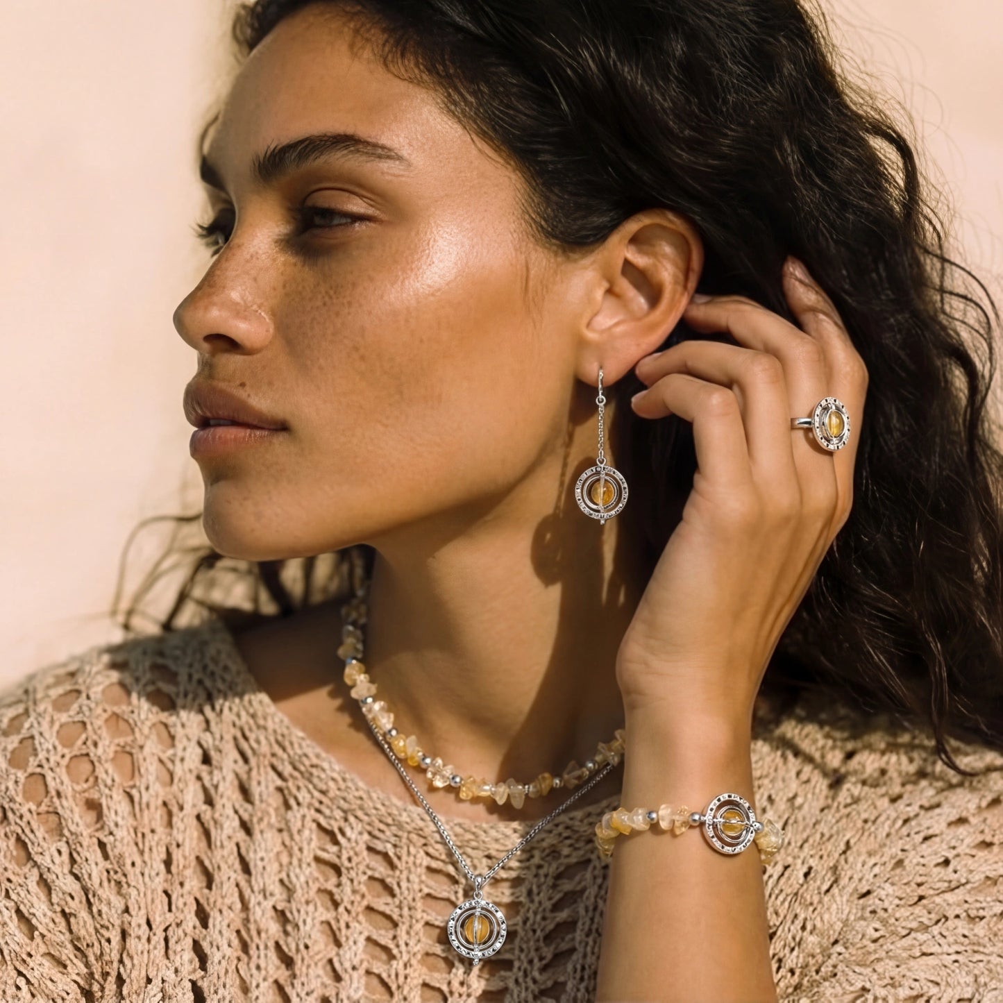 Cosmic Citrine Jewelry Set by Mystic Haven Jewelry