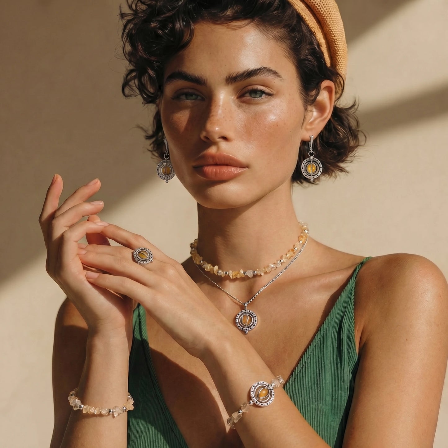 Cosmic Citrine Jewelry Set by Mystic Haven Jewelry