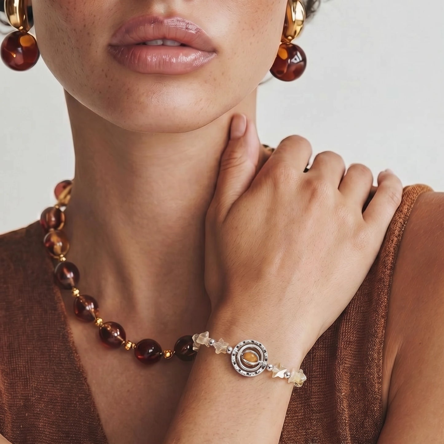 Golden Hour Energy Bracelet by Mystic Haven Jewelry