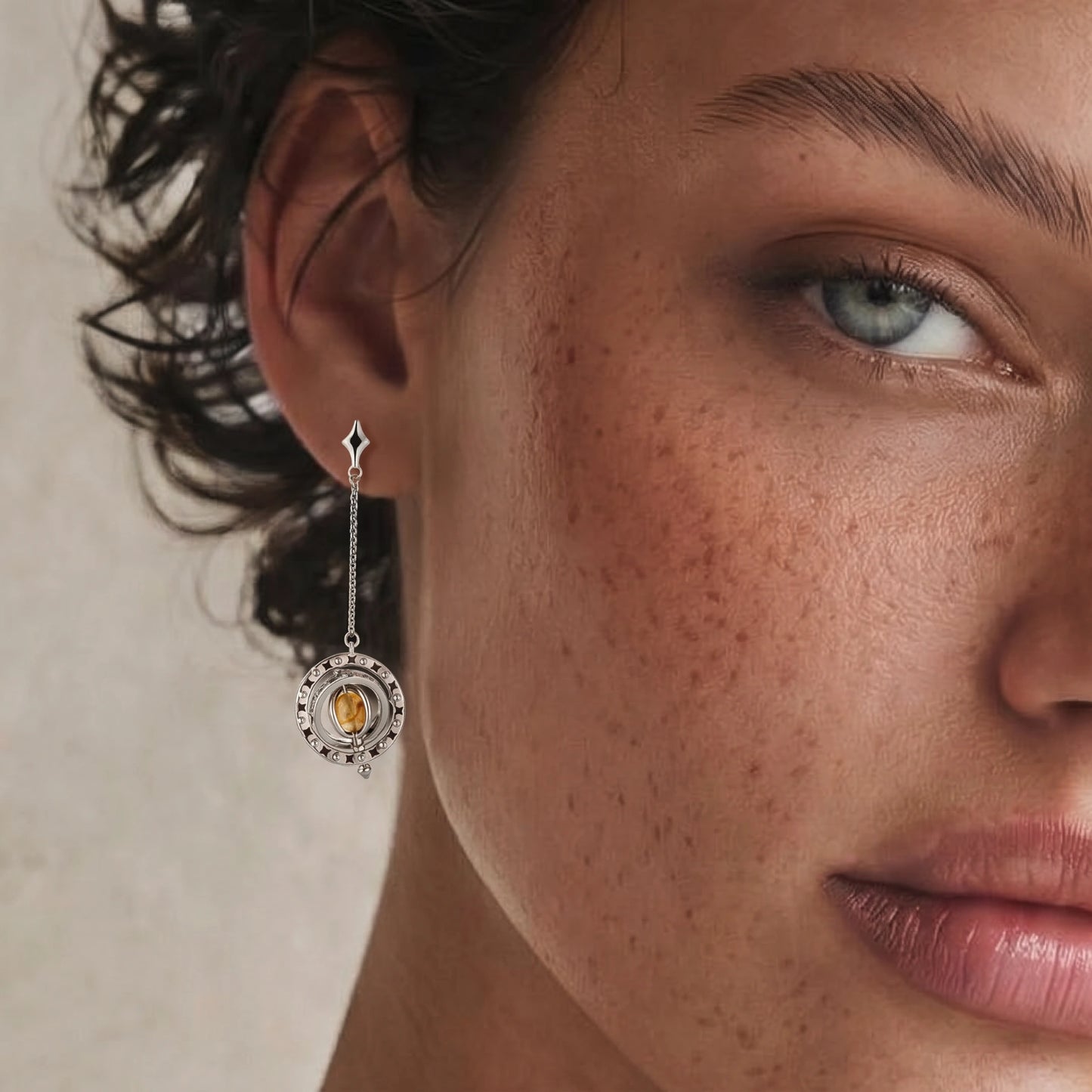 Orbital Asymmetric Earrings by Mystic Haven Jewelry